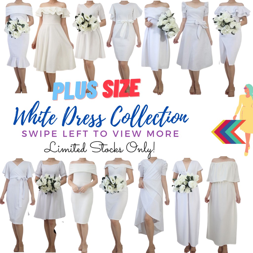 plus-size-white-formal-civil-wedding-bridal-gown-dedication-christening