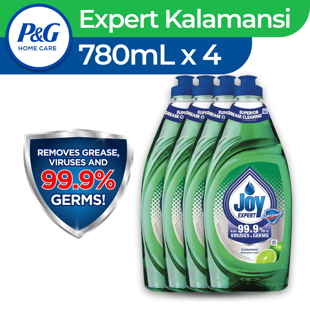 [BUNDLE] Joy Expert Kalamansi Concentrate Dishwashing Liquid 780mL x 4