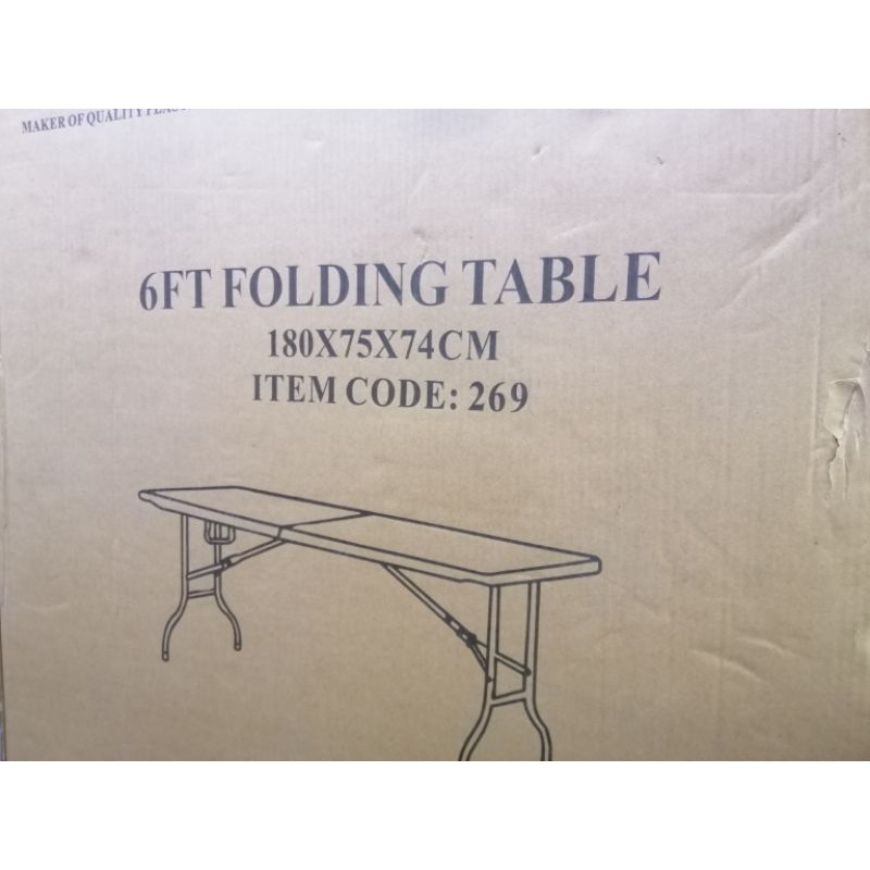 Zooey Folding Table (Heavy Duty) Shopee Philippines
