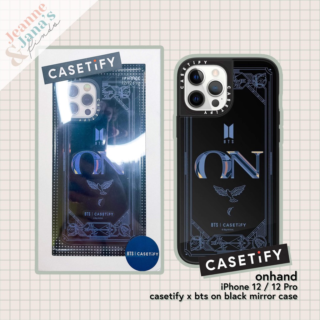 Casetify X Bts Drop 2 On Black Mirror Case For Iphone 12 12 Pro Shopee Philippines