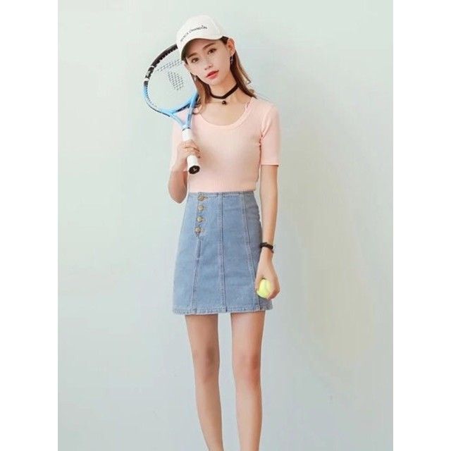 a line denim skirt queen