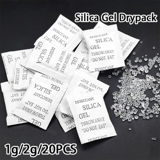 20pcs/set Silica Gel Packets Moisture Absorber Dry Damp-Proof Corrosion Prevention Silica Gel Beads