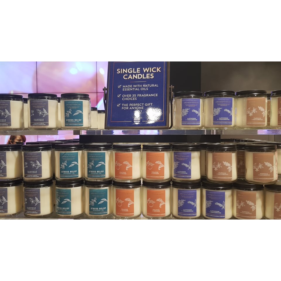 Bath and Body Works Single Wick Scented Candles Shopee Philippines