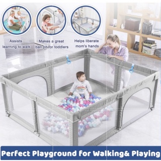 Chanvi Toddler Indoor Kids Activity Center Safety Fence Baby Playpen Play Area Breathable Mesh Crib #1