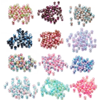 St. Kunkka Abs Imitation Pearl Beads Loose Space Necklace Bracelet Diy 400 Pcs. 3/4/6/8Mm