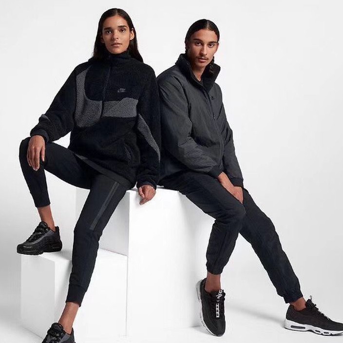 nike big swoosh sherpa jacket