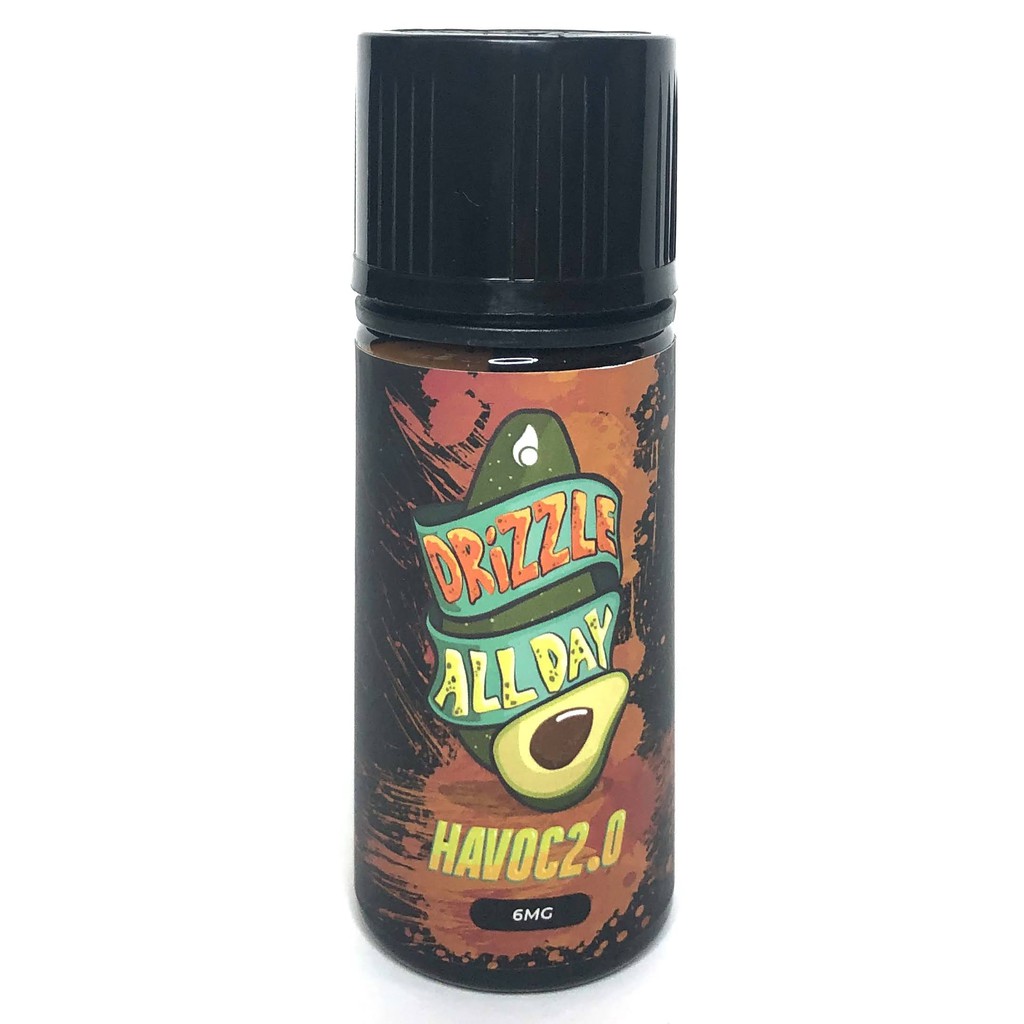 Drizzle Havoc 2.0 100ml 3mg or 6mg Avocado Melon Flavor Vape Juice E