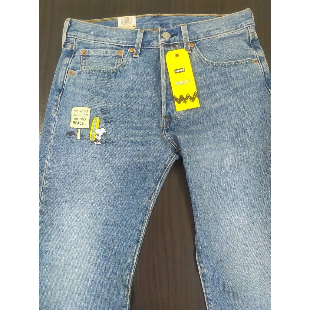 501 Levis x Peanuts Straight Cut Jeans Fashionable & Comfortable For Men  Original | Shopee Philippines
