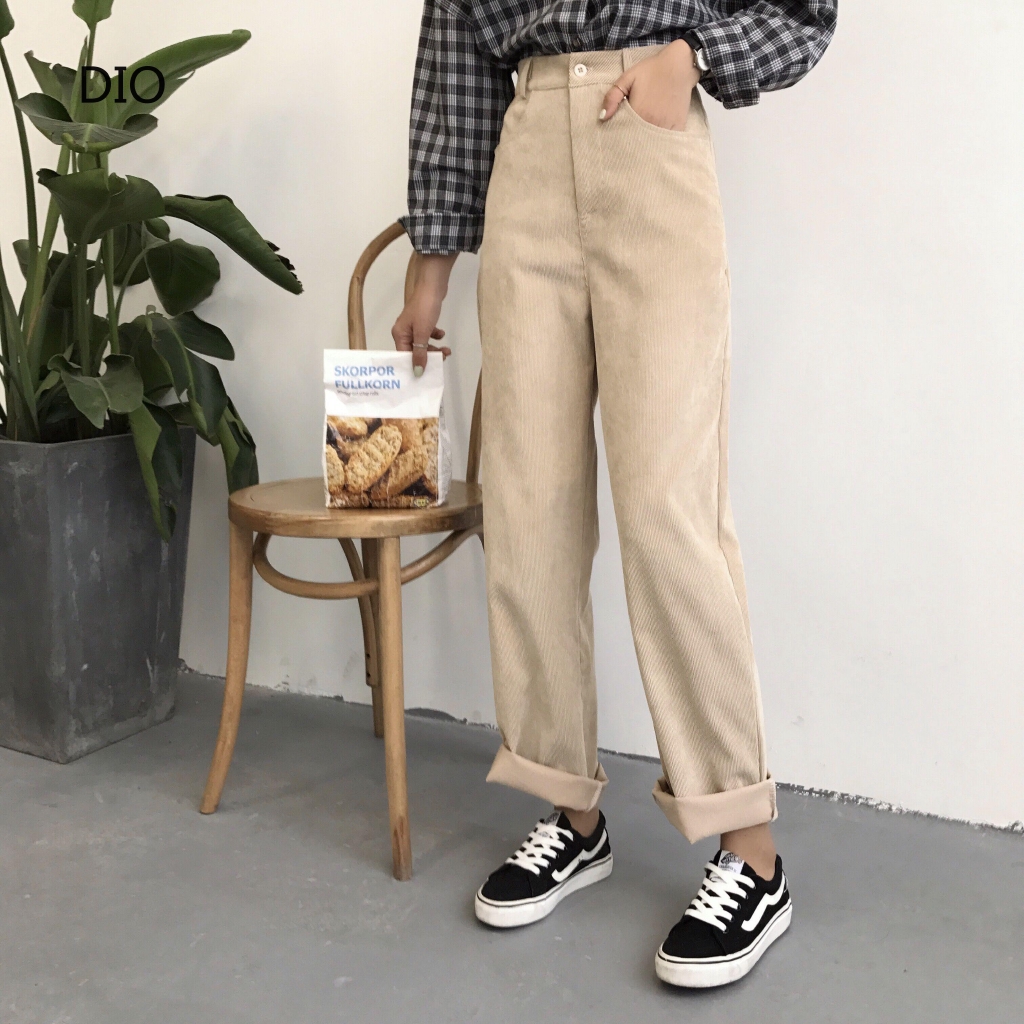 womens high waisted corduroy pants