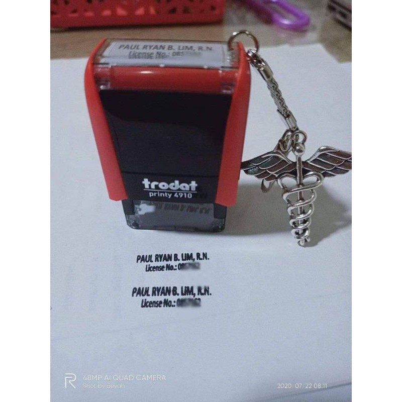 Cod trodat original printy 4910 self inking stamp shopee philippines