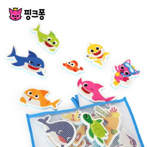 baby shark bath toy set