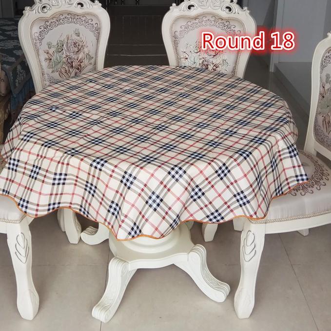 Round Dining Tablecloth, Round Table Skirt Plastic