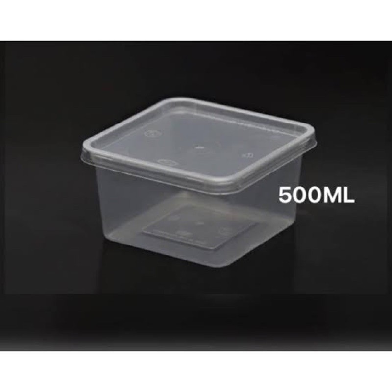 Square Microwavable Containers 500mL [10pcs] Shopee Philippines