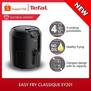 TEFAL Easy Fry Classic Mechanical Air Fryer EY201827 -XL Capacity NonStick Interior+Grill Roast Bake