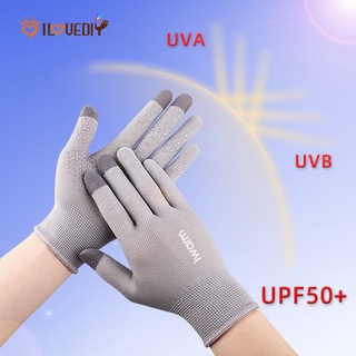 1 Pair Men & Women Non-slip Touchscreen Gloves / Summer Sun UV Protection Gloves/ Cycling Driving Hand Cover