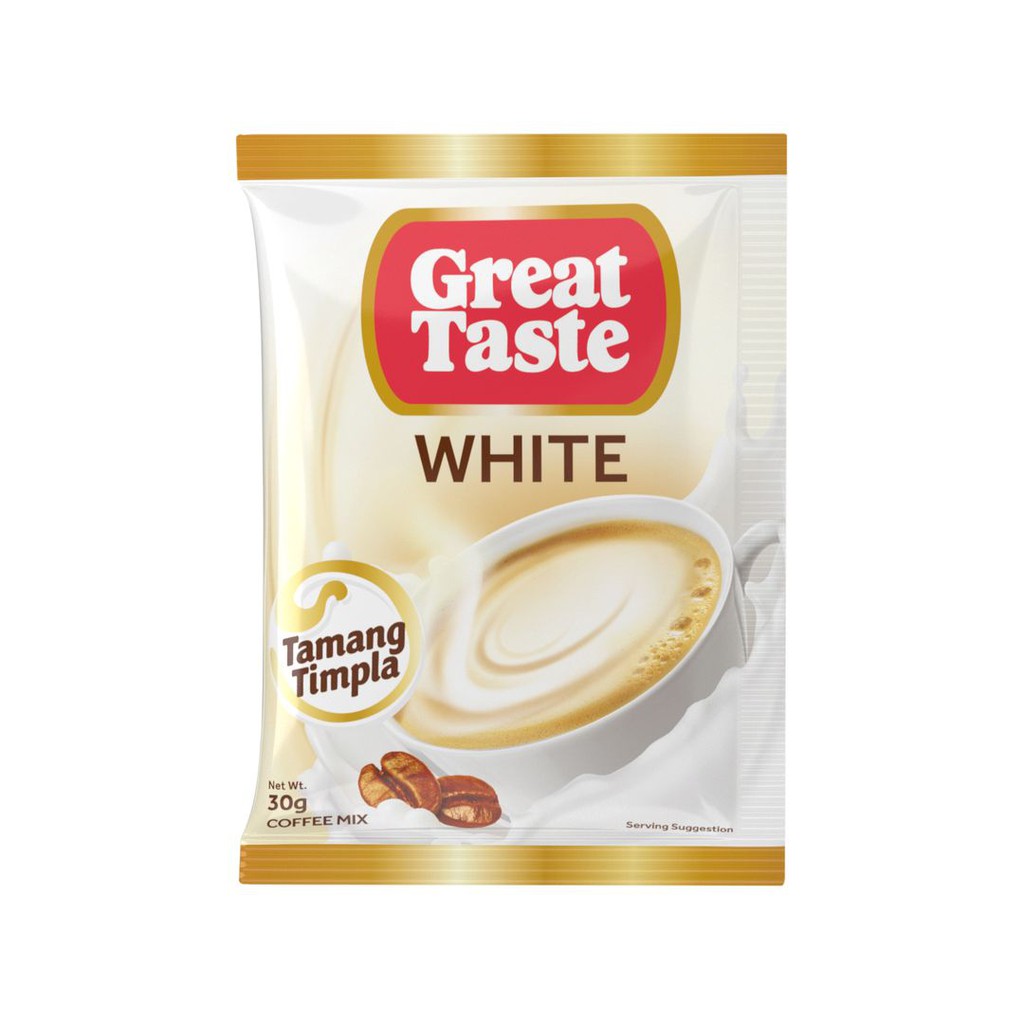 White chocolate coffee sachets