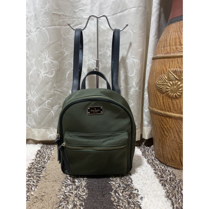 KATE SPADE MEDIUM DAWN BACKPACK in Olive green | Shopee Philippines