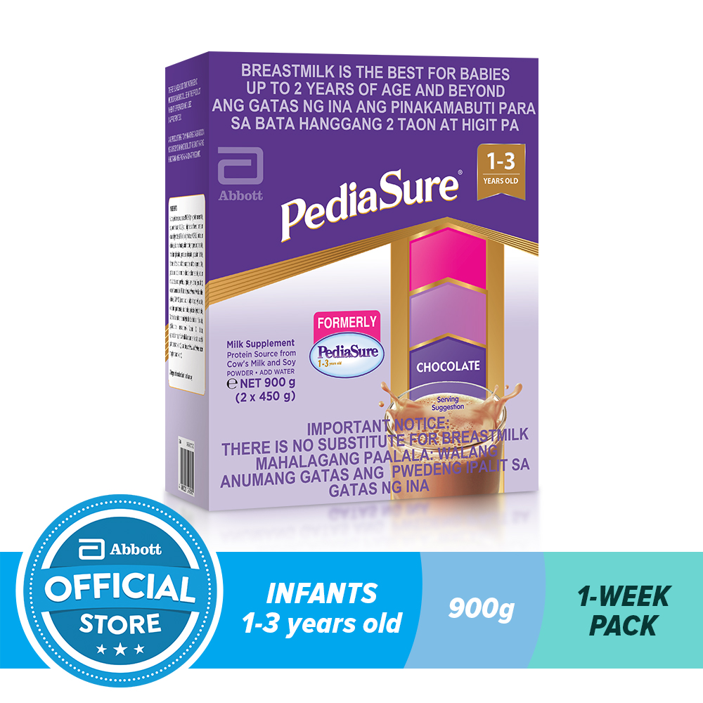 Pediasure Choco 900G For Kids 1 to 3 Years Old Shopee Philippines