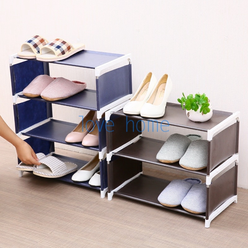 Multi Functional Multi Floor Shoe Rack Organizer Province Household Simple Cloth Storage Rack Rack Shoe Living Bedroom Storage Shopee Philippines