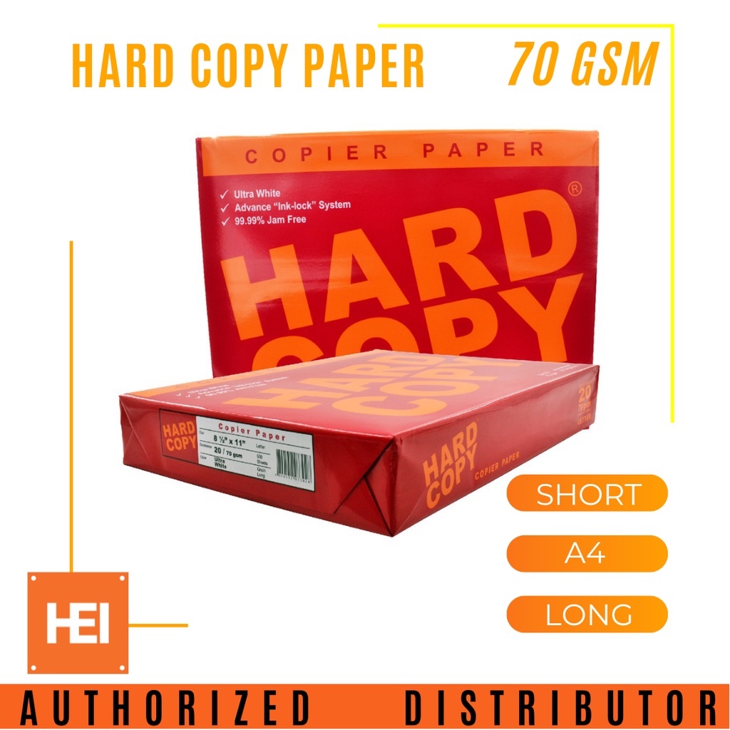 Hard Copy Bond Paper 70GSM ( Short, A4, Long ) Shopee Philippines
