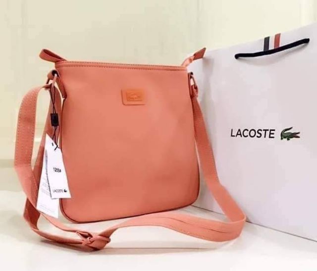 LACOSTE Ladies Sling Bag | Shopee 