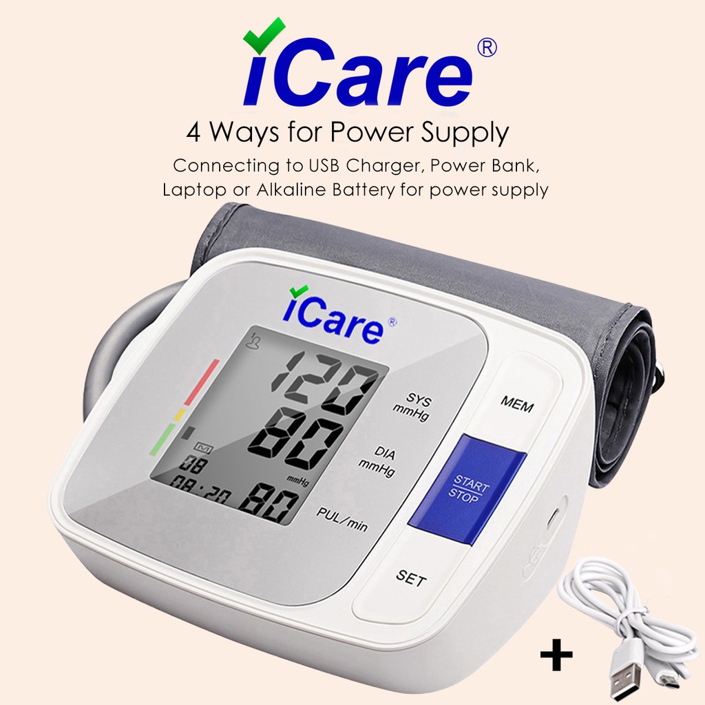 iCare®CK808 Upper Arm Blood Pressure Monitor Shopee Philippines