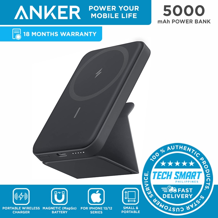 Anker 622 Magnetic Battery (MagGo), 5000mAh Foldable Magnetic Wireless ...