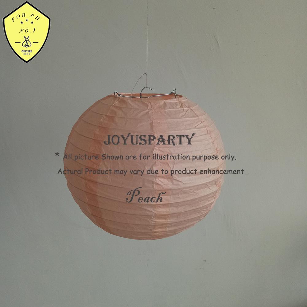 ◘20 pcs 6" 12" Paper Lantern Mixed Peach Beige Navy Blue Rose Orange Chinese Round Paper