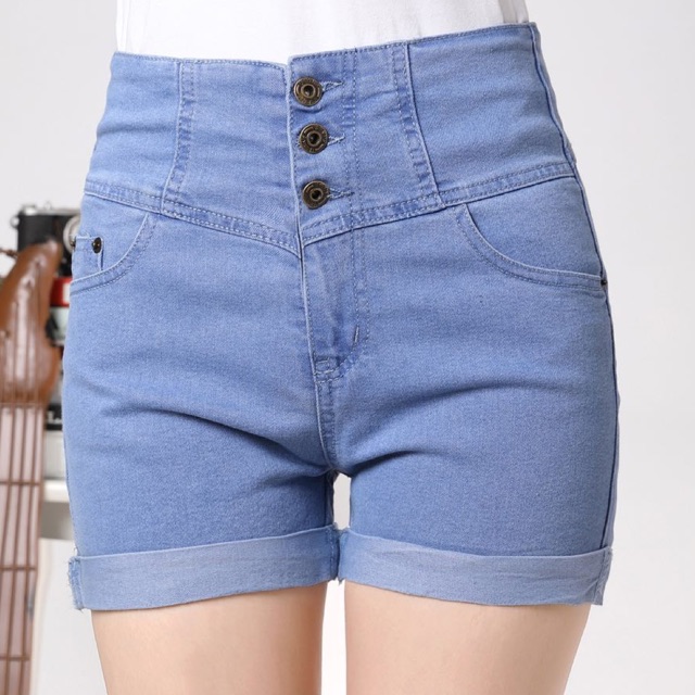 High Waist Short 3 Buttons 602 Shopee Philippines