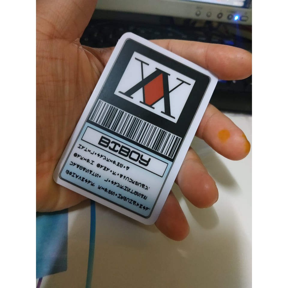 hunter license hunter x hunter customize | Shopee Philippines