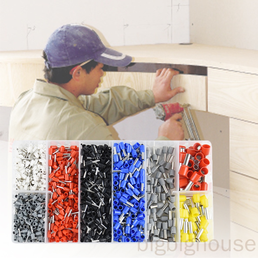 [BIHO] 1200pcs Wire Crimping Tool Kit Wire Terminals Crimping