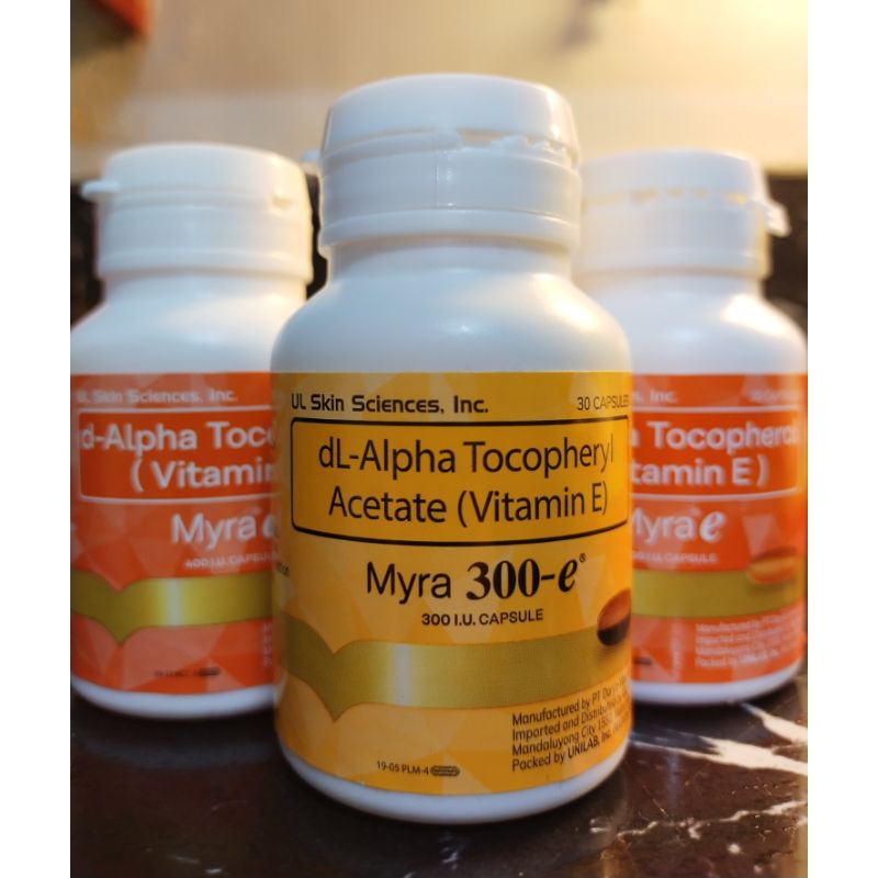 MYRA VITAMIN E 300 IU (30 CAPSULES) Shopee Philippines