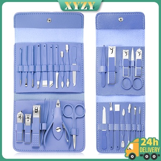 16Pcs /12Pcs Manicure Set Care Tool Stainless Steel, Nail Clipper Set Nail Clipper Cutter Trimmer