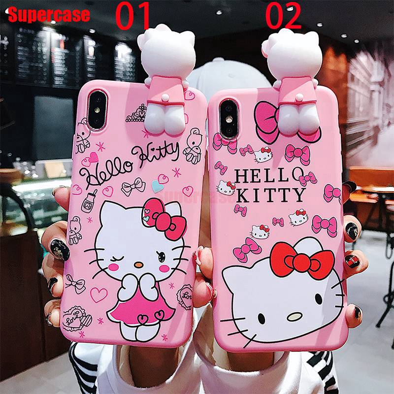 Vivo X23 X21 Ud Y97 Y93 Y91c Y91 Y95 Y85 V9 Case Hello Kitty Cartoon Holder Lanyard Silicone Cover Shopee Philippines