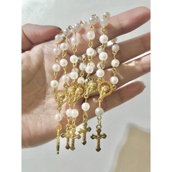 Mini Rosary Christening Baptism Giveaways Favors Shopee Philippines