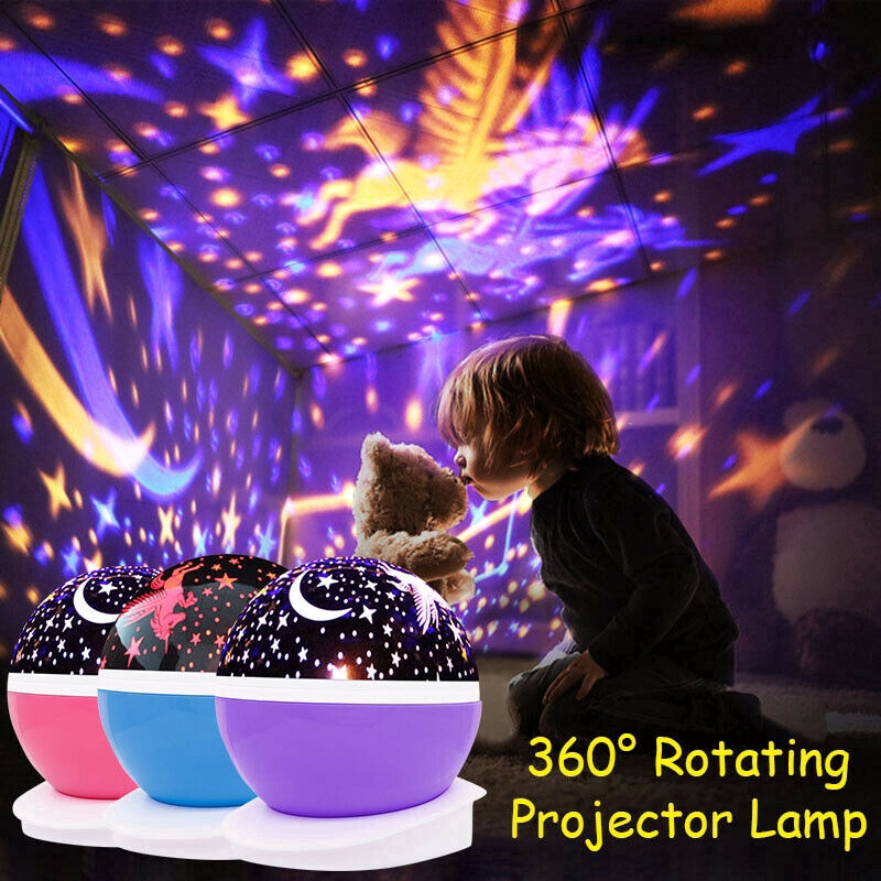 rotating light projector for babies