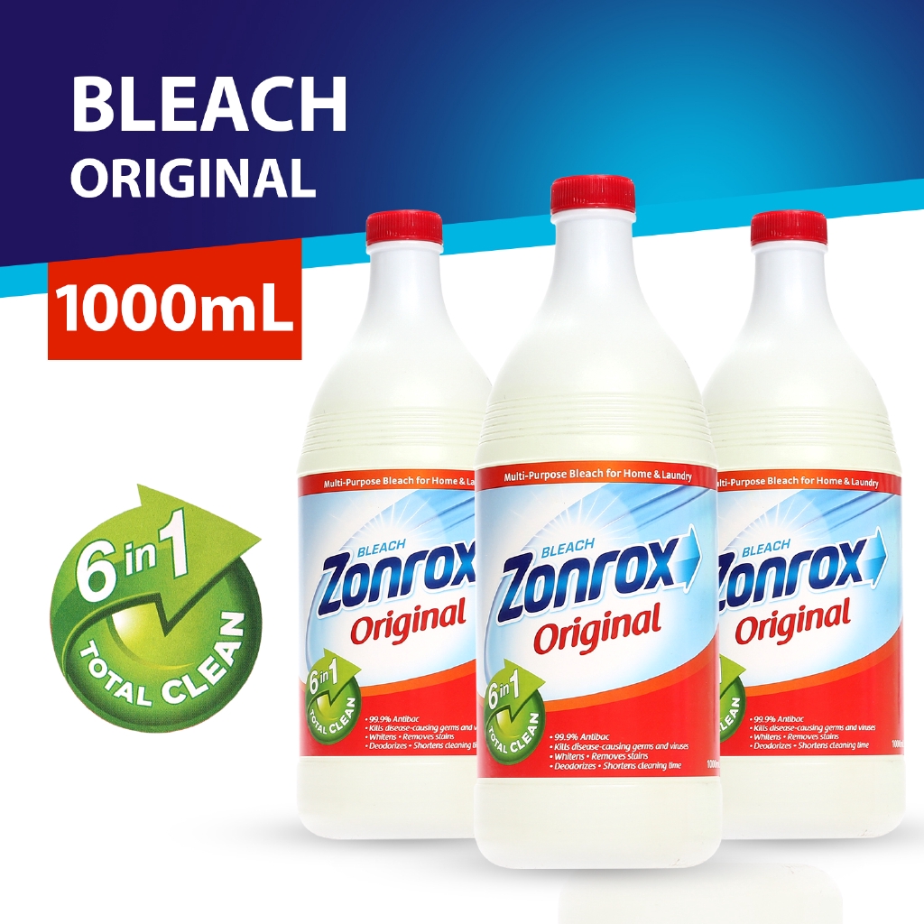 Zonrox Bleach Original Set of 3 (1 Liter) Shopee Philippines