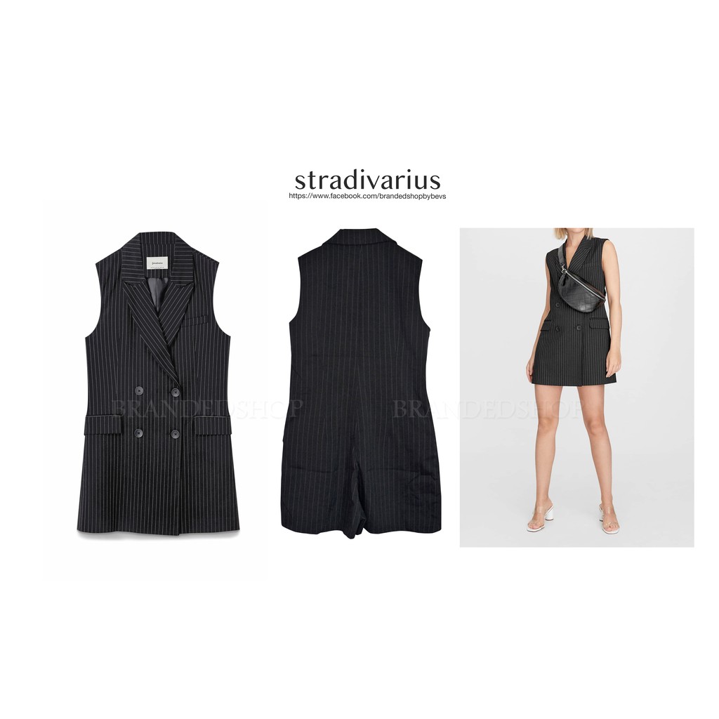 stradivarius jumpsuit black