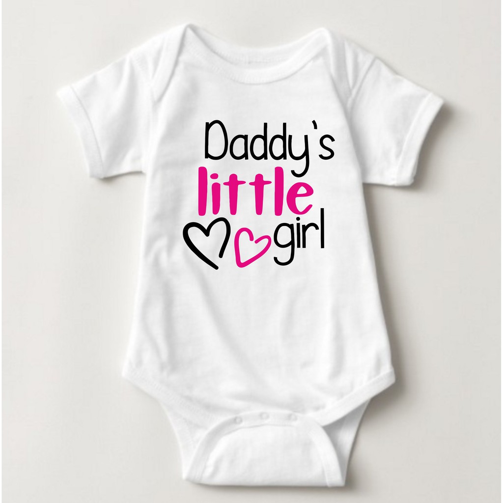 daddy's little girl baby onesie