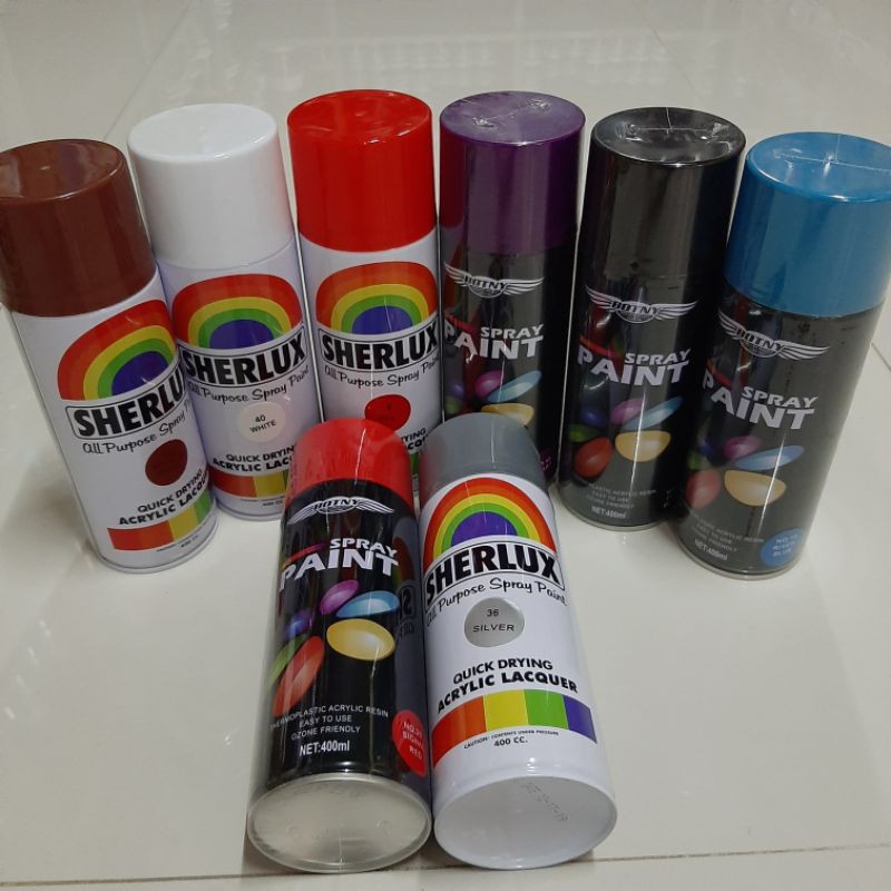 SHERLUX All Purpose Spray Paint | BOTNY Spray Paint | Shopee Philippines