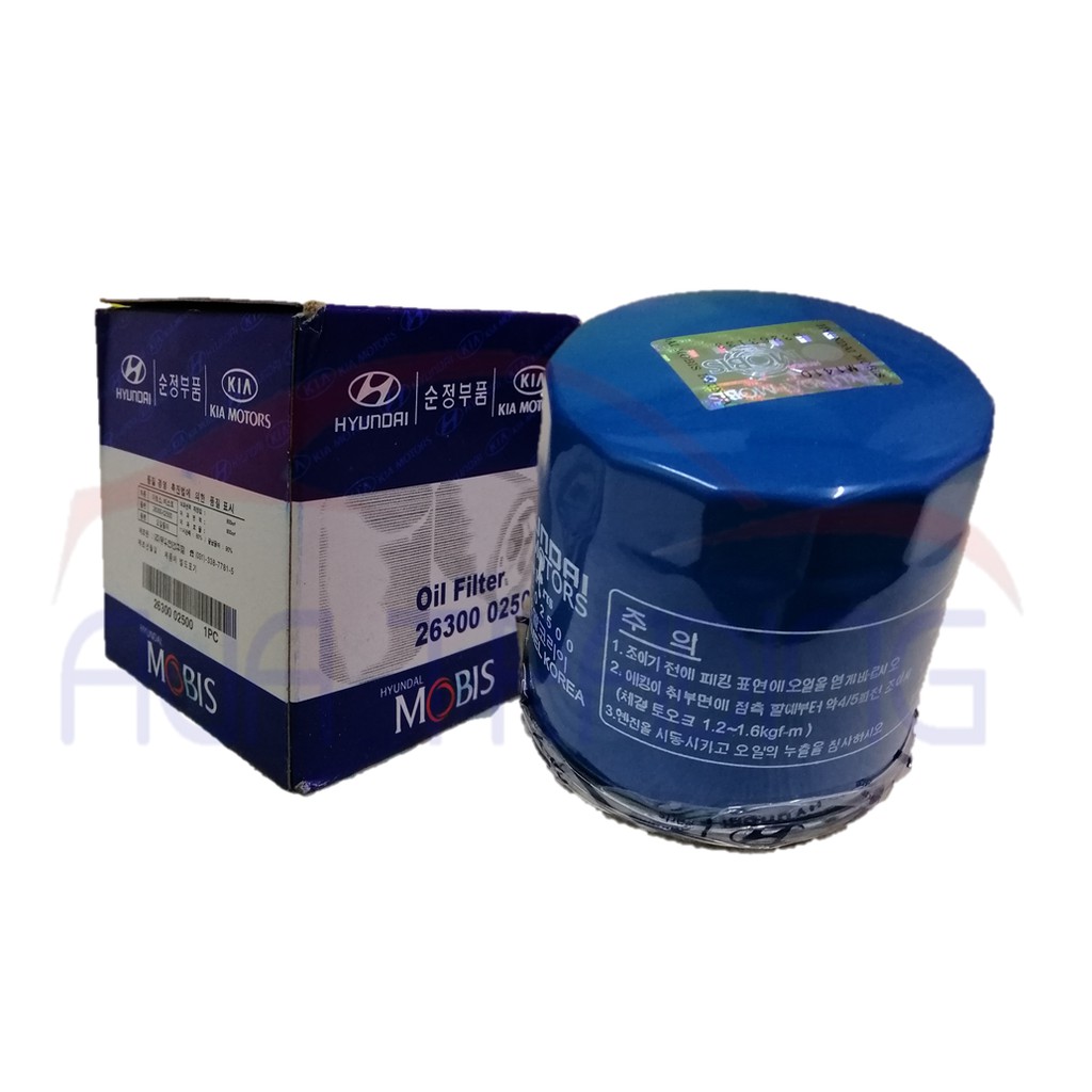 Mobis (2630002500) Oil Filter for Hyundai Accent, Getz, Eon, i10, Kia Rio, Carens, Picanto
