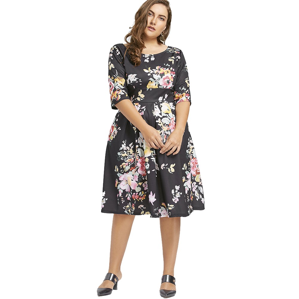 casual plus size empire waist dresses