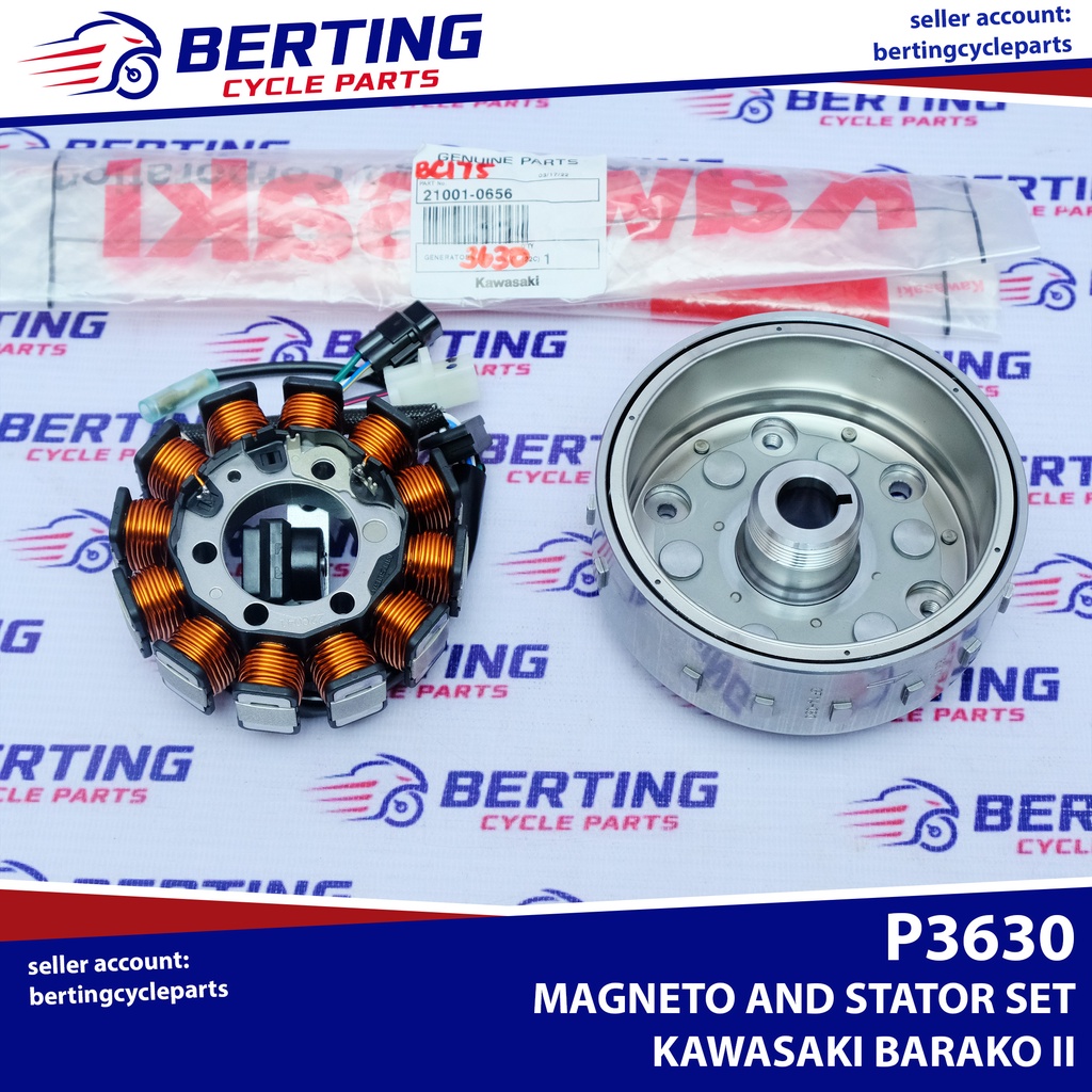 GENERATOR ASSEMBLY AND STATOR Kawasaki Barako 2 Genuine 210010656 Shopee Philippines