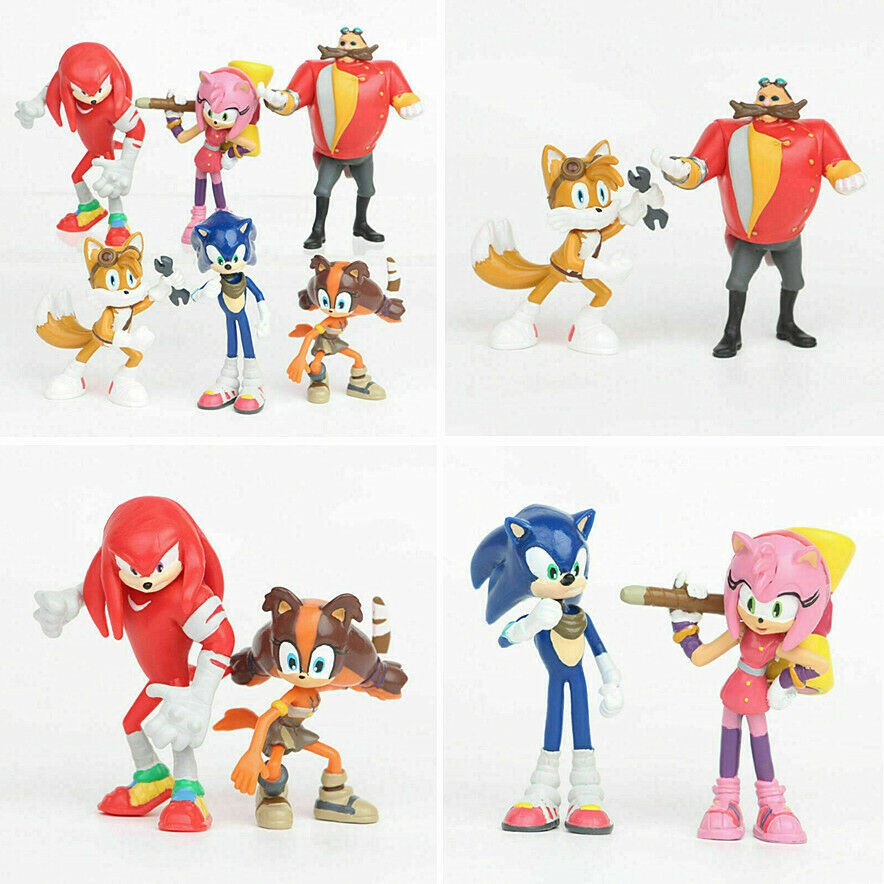 New 6pcs Sonic The Hedgehog Vol 4 Action Figure Doll Kid Toys Set Cake Topper Decor Keychain Shopee Philippines - 9 pcs legend of roblox roblox game action figure kids gift cake topper doll toys