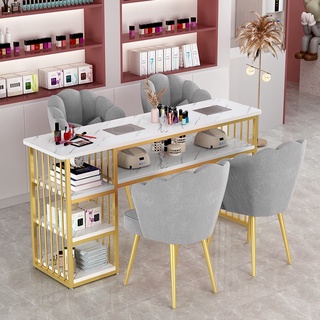 Modern popular manicure tables and chairs beauty manicure tables and chairs customized length 80-140