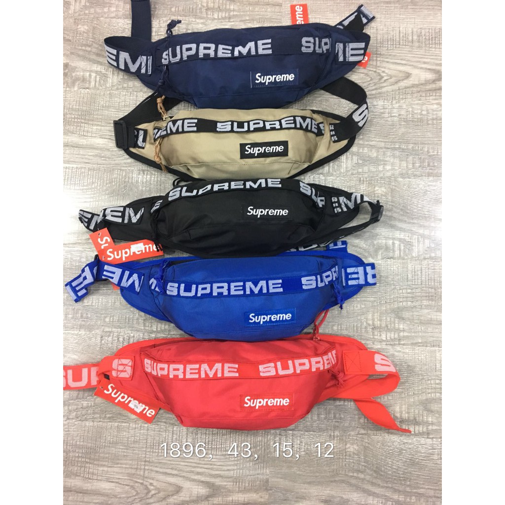 supreme side bag blue