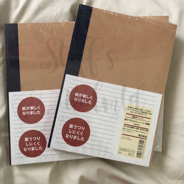 MUJI A5 Notebook (Set of 5) Shopee Philippines