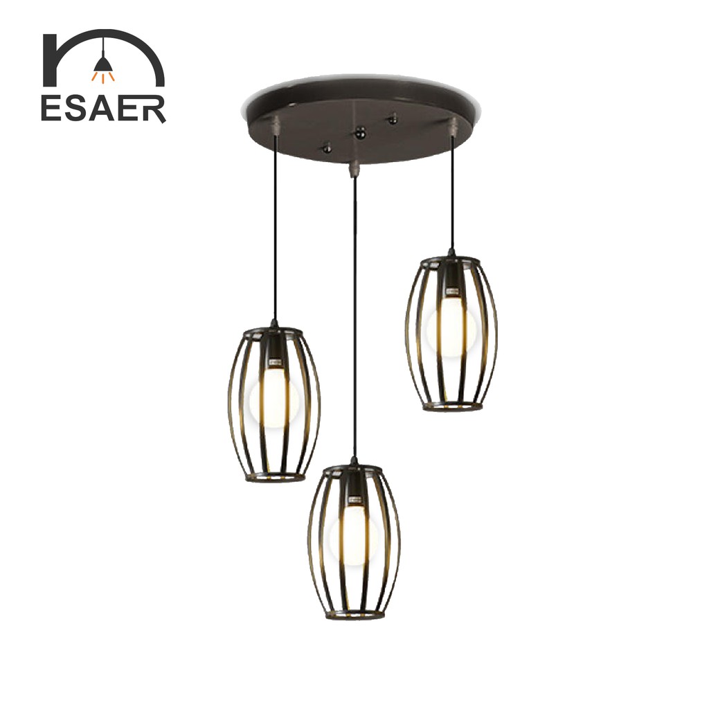 Esaer Threehead Nordic Restaurant Lamp Chandelier Modern Minimalist