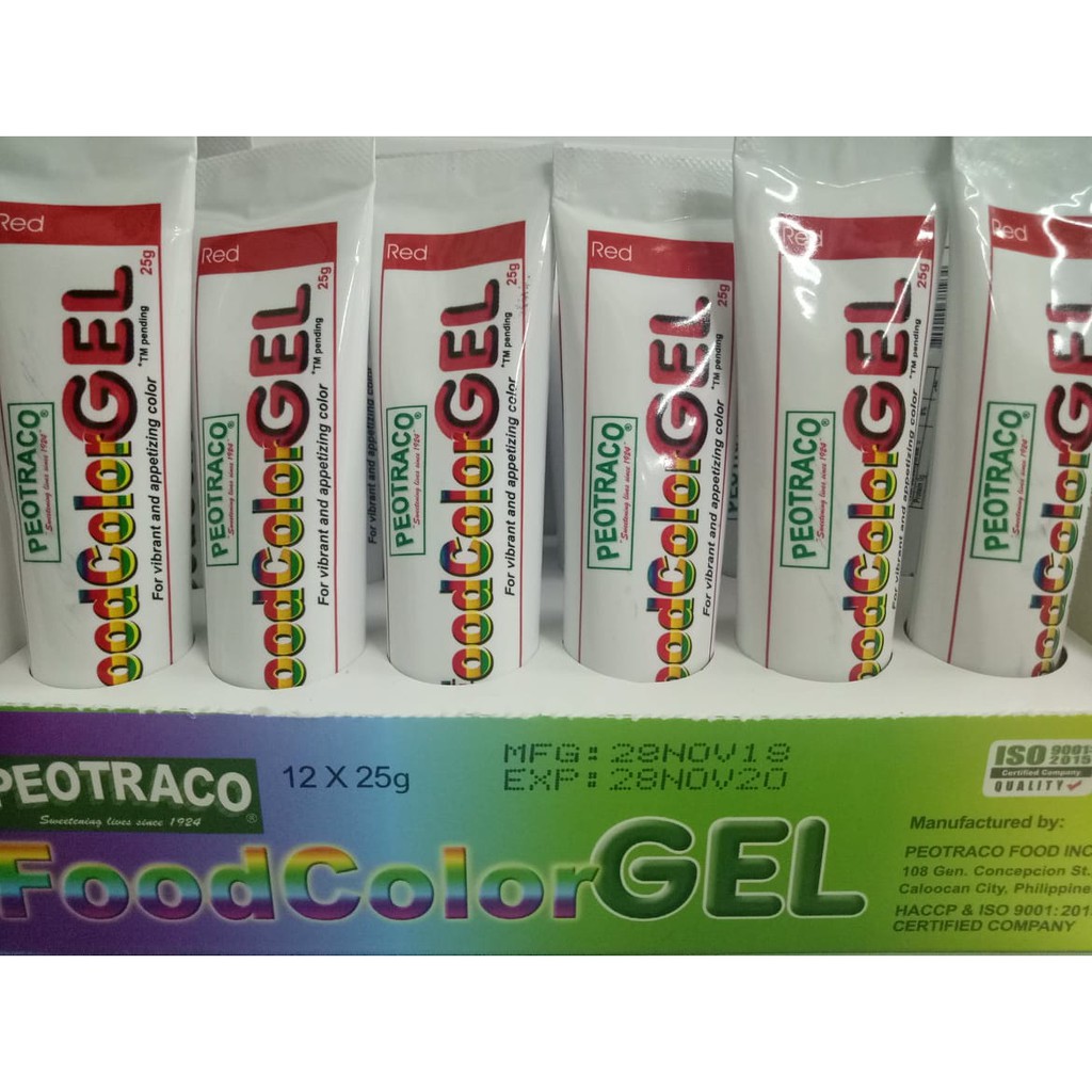 PEOTRACO RED FOOD COLOR GEL 25g Shopee Philippines