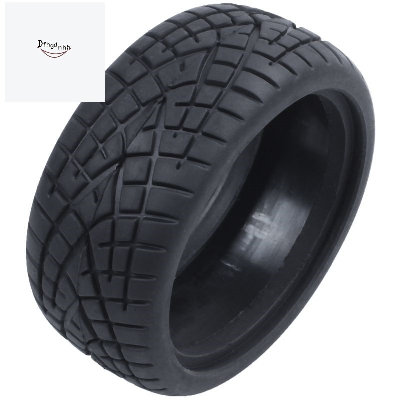 AX-8001 Dilwe 4Pcs Rubber RC Tires RC Wheel Tyres with Inner Sponge for HSP HPI 1/10 RC Racing On-road Cars 